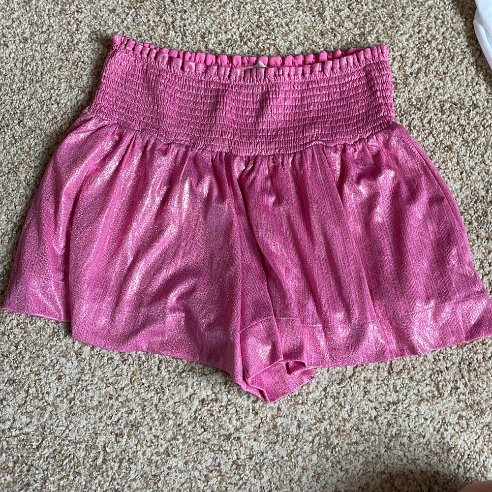 Impeccable Pig Pink Sparkly Shorts